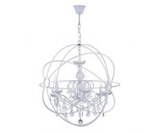 Pursue Schmiedeeisen Kronleuchter Globe-Kronleuchter Kristall-Hängelampe Kreative Kronleuchter Kunst Lighting Moderne Minimalistische Schlafzimmer Restaurant,110V