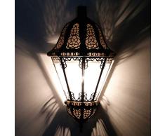 Orientalische Wandleuchte marokkanische Wandlampe Beluti Transparent | Kunsthandwerk aus Marrakesch | Schöne Wandbeleuchtung & Dekoration | L1554