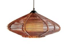Oval Kronleuchter, Rattan Lampe True Rattan Flechten Wohnzimmer Wein Küche Deckenleuchten Studie Kronleuchter Ausstellungshalle Rattan Lampe 480 X 200 MM
