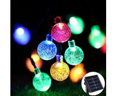 Solar Lichterkette Bunt für Aussen, Tomshine Solar Lichterkette Außen mit 30 LED Kugel für Outdoor, Wasserdicht 5.6 Meter, Solarlichterkette für Garten, Party, Hochzeit, Weihnachten