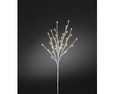 Konstsmide 3369-100 LED Dekoration Lichterzweig 1m, weiÃ/für AuÃen (IP44)/24V AuÃentrafo/32 warm weiÃe Dioden/weiÃes Kabel