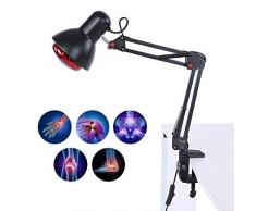 Infrarot Wärme Physiotherapie Lampe, einstellbare Temperatur Heizung Therapie Licht Schmerzlinderung Gesundheitspflege für gemeinsame Rückenmuskulatur Schmerzlinderung (EU-Stecker)