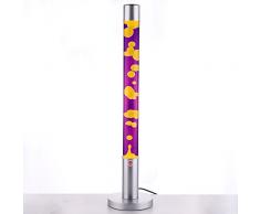MIA Light Lavalampe ↥760mm| Gelb & Lila | Retro | Lavaleuchte Magmalampe Magmaleuchte Lavalicht