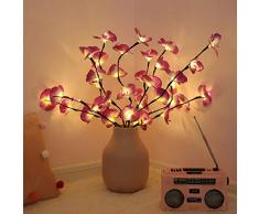 FENSIN leuchtzweige,Phalaenopsis Baumast led Lichter batteriebetrieben Dekorative Willow Twig Branch Lights für Startseite Hochzeitsferien Party Valentinstag Weihnachts dekoration- 77cm 20 LED-Lichter