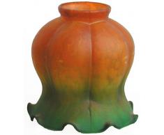 Ersatz-Lampenschirm aus Glas für Lampen und Kronleuchter in Orange und Grün, Liberty