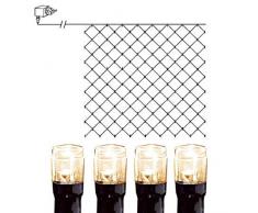 Lichternetz 3 x 3 m 180 LED Lichter warmweiß schwarz innen/außen