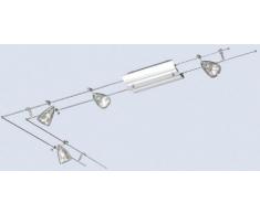 Niedervolt Schienensystem 7628 Nickel matt 4x 20W Lampe