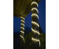 Konstsmide 3045-100 LED Lichterschlauch 9m / für AuÃen (IP44) / 230V AuÃen / 108 warm weiÃe Dioden / transparenter Schlauch