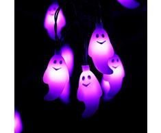 Außen Weihnachten Lichterkette,SUAVER 20LED Geist Solar Lichterkette 4.8m, Solarbetrieben Lichterkette Wasserdichte Solar Beleuchtung Kugel für Party, Weihnachten,Party