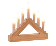Gravidus LED Holz Lichterbogen Weihnachten Fensterdeko warmweiß