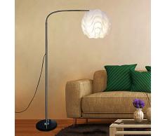 Modern Stehleuchte Weiß Puzzle-Lampe Schwanenhals Stehlampe Eisen Acrylschirmen Marmorfuß Wohnzimmerlampen Sofa Licht Höhenverstellbar Innen Deko Designdesigner Stehleuchten E27