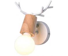 Romantische Retro Antler Wandleuchte, Edison Nachttischlampe, Schlafzimmerwandlampe, Bett-Wand, Jugendstil Wandmontage Wand Scheinwerfer, Flur, Badezimmer-Wand-Lampe E27