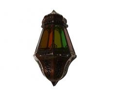 Orientalische Wandlampe Arabische Leuchte Dekoration Schmiedeisen Glas - 905807-0001