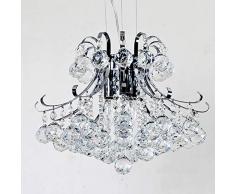 SB-63402,Moderner hochwertiger Kronleuchter,nordische Kristallpendelleuchte,weiße schmiedeeisene Pendelleuchte für Gang, Treppenhaus,Flur,Esszimmer,Schlafzimmer.