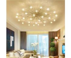 Deckenleuchte LED Modern Deckenlampe Stern Styling Acryl Lampeschirm Wohnzimmer Leuchte Eisen Deckenbeleuchtung Romantische Chic Design Schlafzimmer Küche Esszimmer Kronleuchter G4 Warmes light