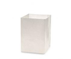 6 x Lichttüten / Decolights Miniatur Basic (Weiß / 16 x 11 x 11 cm) NICHT ENTFLAMMBAR