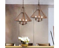 Industrial Style Retro Cafe Restaurant 3 Hauptkerzen Kreative Persönlichkeit Antiker Schmiedeeisen Kronleuchter Hängende Beleuchtung