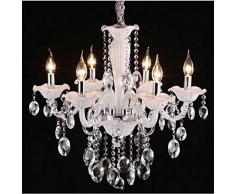 Gowe weiß Farbe Glas Kristall-Lüster, chrom oder gold finish, E12/14 Lampenfassungen, 110–120 V, 220–240 V Lampenschirm Farbe: pink