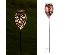 Solarlampen für Außen, Infankey Solarleuchten Garten mit Hohles Design, IP65 Wasserdicht, Automatische Ein/Aus(Licht Sensor), Solar Gartenleuchte für Garten, Rasen, Gehweg