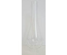 Oberstdorfer Glashütte Kleiner Ersatz Zylinder Lampenglas für unsere kleine Öllampe mit Spiegel Klarglas mundgeblasen Höhe 20 cm untere Aussendurchmesser 3,5-4,0 cm breiteste Stelle 8,2 cm