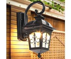 IACON Außenleuchte Wandlampe Retro Vintage Wandleuchte Wandstrahler E27 Schmiedeeisen Wasserdichter Außen Wand lampe Lichter Lampe für Aisle Korridor Landhaus außen Veranda Hof kreativer Garten