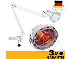 Infrarot Lampe Infrarotlampe Strahler Wärmelampe Rotlicht Lampe mit Clip/Infrarot Hitze Therapie Wärmelampe Physiotherapie Health Schmerzlinderung Klemme