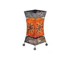 Tischlampe Deko Leuchte Stimmungsleuchte Stehleuchte Tischleuchte Orient Lampe Bali Asia XENIA 26 cm orange