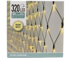 320 LED Lichternetz 3m x 1,5m für außen und innen Lichterkette Lichtnetz Außenbeleuchtung Weihnachtsbeleuchtung (warmweiß)