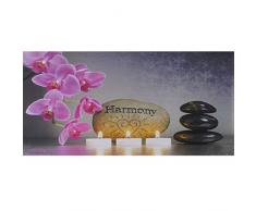 Mendler LED-Bild, Leinwandbild Leuchtbild Wandbild, Timer ~ 110x55cm Harmony, flackernd