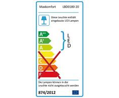LED Aussenleuchten Wand-leuchte Wandlampe Flurleuchte Fluter 20W schwarz modern IP65 0180-20W
