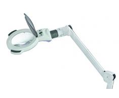Lupenlampe 06-Profi mit Speziallicht für Kosmetik/Fußpflege 5 Diop. mit schwerem Stativ