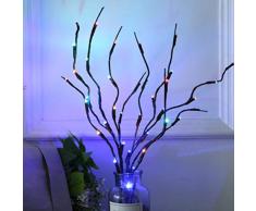 Ysoom LED Lichterzweige Dekoleuchte Dekozweige Lichterzweige 20 LEDs Lichter Zweige Lichterbaum LED Baum Lichterzweig Dekobeleuchtung für Innen Außen