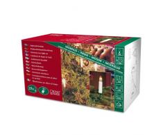 Konstsmide 2032-000 Baumkette mit Topbirnen / für Innen (IP20) / 230V Innen / teilbarer Stecker / 25 klare Birnen / grünes Kabel