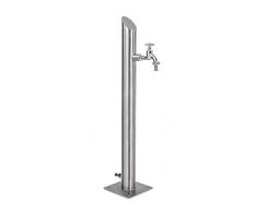 KTC Tec Wassersäule Edelstahl V2A Garten Brunnen Zapfsäule Wasserzapfsäule Wasserverteiler Zapfstelle SRS-710