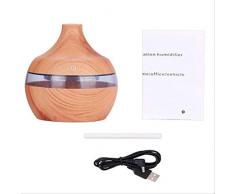 Luftbefeuchter Aroma Diffuser 300ml USB Aroma Luftverteiler Holzlampe Ultraschall Luftbefeuchter Ätherisches Öl Cool Mist Maker Home Decor Dekoration Holzmaserung