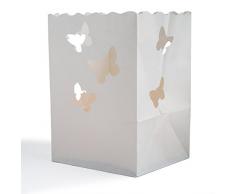10 Lichttüten Schmetterlinge (11 x 11 x 16 cm) Luminaria Candle Bag Lichtertüte Dekolicht Papier Laterne