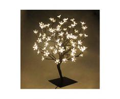 60cm LED Baum Bäumchen Mit 90er Blüten Blütenbaum Kirschbaum Lichterbaum Baum für Weihnachten Hochzeit Partei Innen Dekoration (Warmweiß)