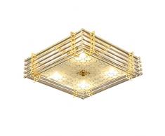 M Moderne LEDK9 Kristalldeckenleuchte, quadratische Kristallbeleuchtung Schlafzimmer Wohnzimmer Restaurant n (Color : White light)