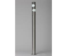 Hochwertige stilvolle Energiespar Edelstahl Außen Gartenleuchte Vincent L, inklusive Energie Spar Leuchtmittel, 1 x 13W