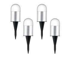 Solarleuchten Garten, Jorft 4 Stück Solarbetriebene Außenleuchten Wasserdicht Pfad Garten Landschaft Spike Beleuchtung für Hof Auffahrt Rasen Warmweiß