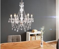 Hängeleuchte Gypsy Starlight Transparent 55 cm 6-armig Kronleuchter