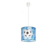 Kinderzimmer Pendelleuchte Fussball E27 max. 60W, LED geeignet Kinderzimmerlampe Hängelampe Fußballleuchte Kinderlampe