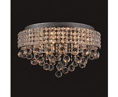 SPARKSOR 9-Lights G9 Moderne Elegante Runde Deckenleuchte Anhänger Leuchte Beleuchtung Kristall Kronleuchter