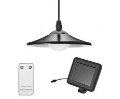Solarlampen für Außen, Tomshine Solar Hängeleuchte mit Fernbedienung, Tragbare Solarleuchte, 2 Modi Solar Pendelleuchte Hängelampe mit Solarpanel und Zugschalter- IP44 Wasserdicht