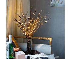 Lichterbaum Aussen Innen - LED Lichterzweige Lichtfarbe mit 77cm Länge für Innen und Außen Weihnachtsbeleuchtung Weihnachtsdeko Xmas