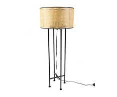 IMPRESSIONEN living Stehleuchte, Wiener Geflecht schwarz/naturfarben