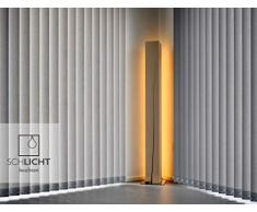 Stehleuchte „HIGHLINE“ - LED Design Holzleuchte aus massiver Buche mit Edelstahlfuss- 150 cm - dimmbar