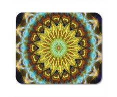 Mauspads Collage Bunte abstrakte Kaleidoskop Abstraktion Schmuck Lichtbogen Schöne Mauspad für Notebooks, Desktop-Computer Matten Büromaterial