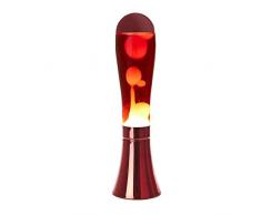 balvi Lavalampe Magma Rot Farbe Original und Spaß Lampe Lava Modernes Dekorationselement Aluminium/Glas 45x12x12 cm