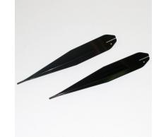 Colours-Manufaktur 2 Erdspieße - 1 Paar Erdspieß groß für Außenschwibbogen Schwibbogen Lichterbogen Metall - schwarz glänzend - Außen Außen-Bereich